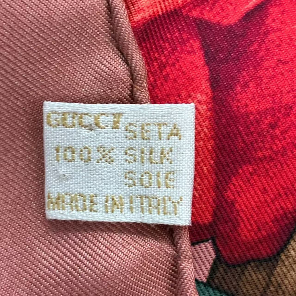 Gucci Silk Flora Scarf Floral — view 9