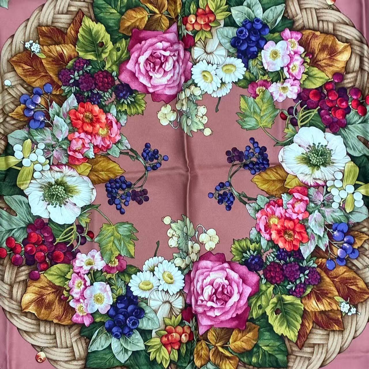 Gucci Silk Flora Scarf Floral — view 7