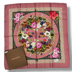 Gucci Silk Flora Scarf Floral