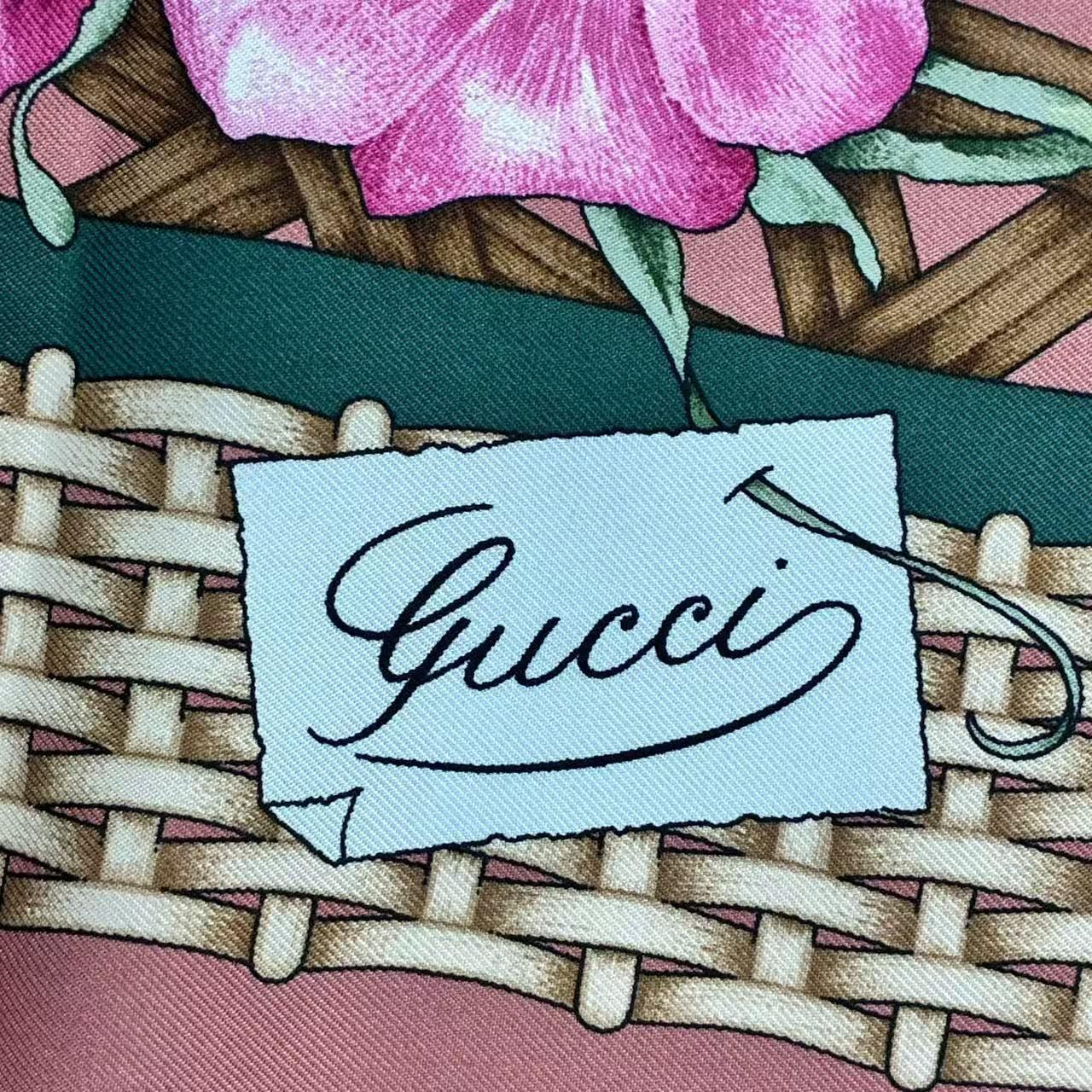 Gucci Silk Flora Scarf Floral — view 8