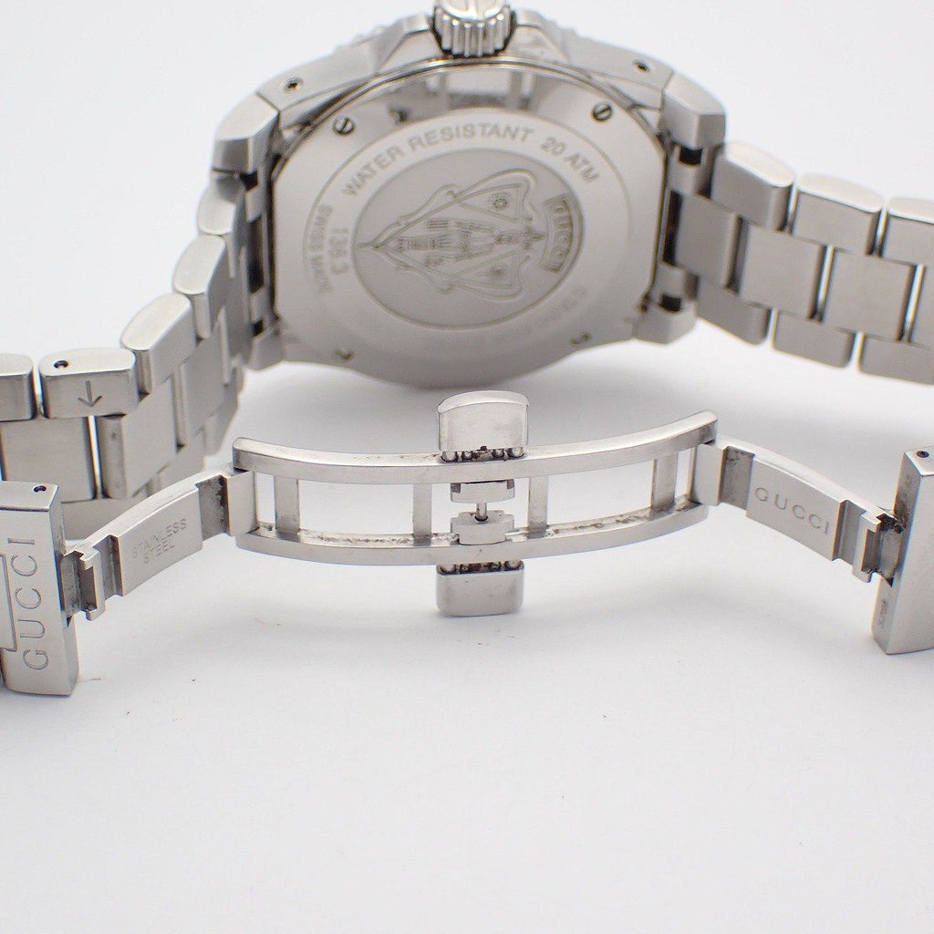Gucci 136.3 Dive Waterproof Quartz Watch White Dial SS Pawn — view 6