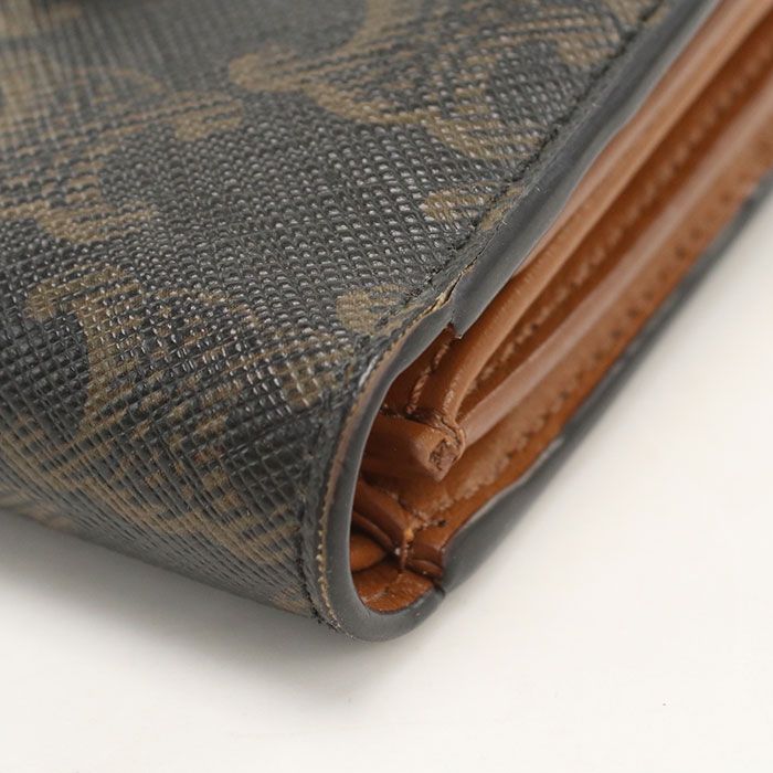 Celine Small Strap Wallet Triomphe Canvas Bifold — view 7