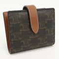 Celine Small Strap Wallet Triomphe Canvas Bifold