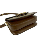 Gucci Horsebit GG Supreme Leather Polyurethane Shoulder Bag Pochette Brown — view 7