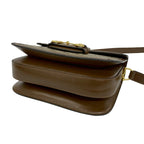 Gucci Horsebit GG Supreme Leather Polyurethane Shoulder Bag Pochette Brown — view 8
