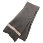 Gucci Wool Knit Scarf GG Line Bicolor Gray Oom Sweater — view 2