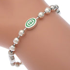 Gucci Interlocking Ball Chain 925 Sterling Silver Bracelet — view 3