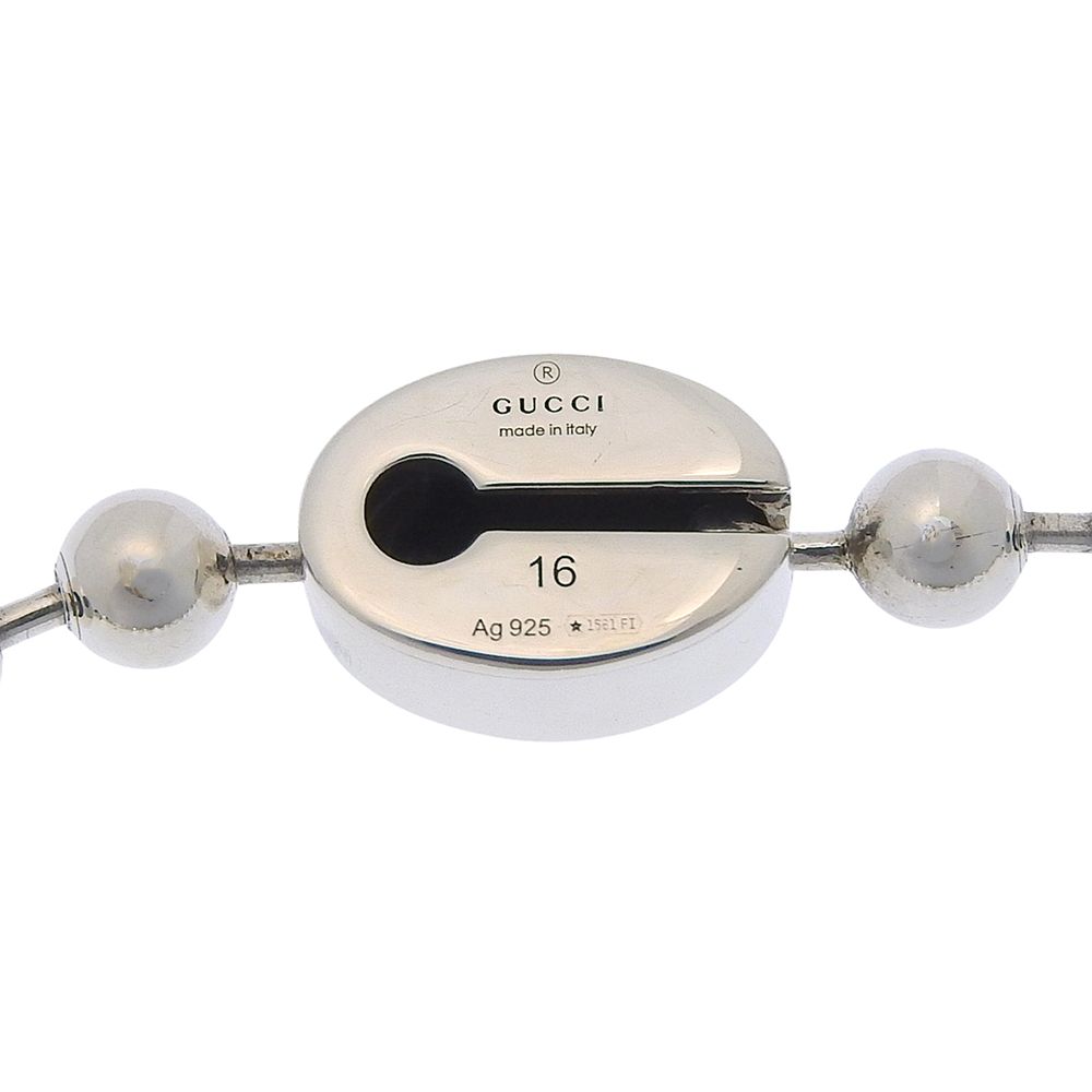 Gucci Interlocking Ball Chain 925 Sterling Silver Bracelet — view 5