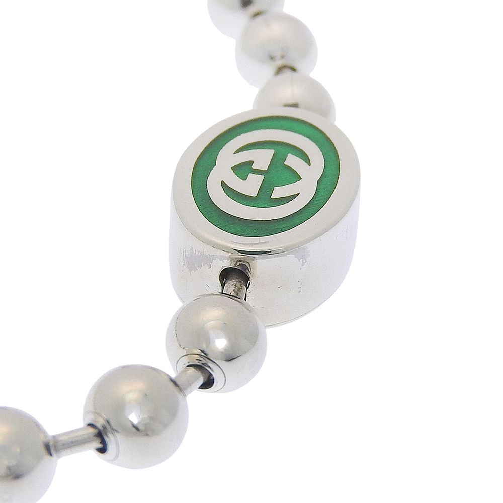 Gucci Interlocking Ball Chain 925 Sterling Silver Bracelet — view 6