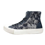 Louis Vuitton Monogram Denim High Cut Sneakers Navy 5