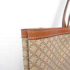 Celine Macadam Pattern Tote Triomphe Leather Brown — view 5