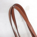 Celine Macadam Pattern Tote Triomphe Leather Brown — view 9