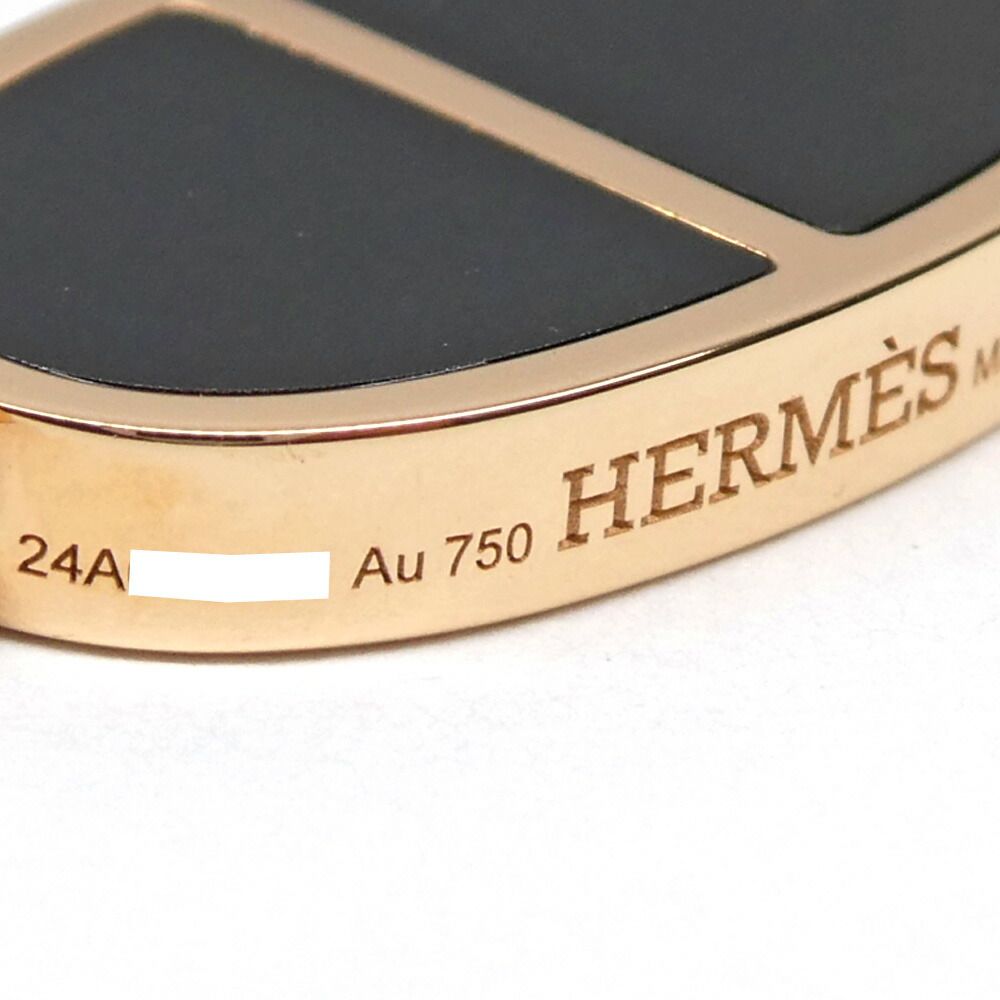 Hermes Earrings Chaine D'ancre Verso Ceramic Diamond — view 7