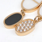 Hermes Earrings Chaine D'ancre Verso Ceramic Diamond — view 4