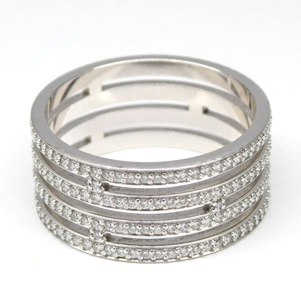 Hermes Ring Arianne GM 52 White Gold Diamond — view 2
