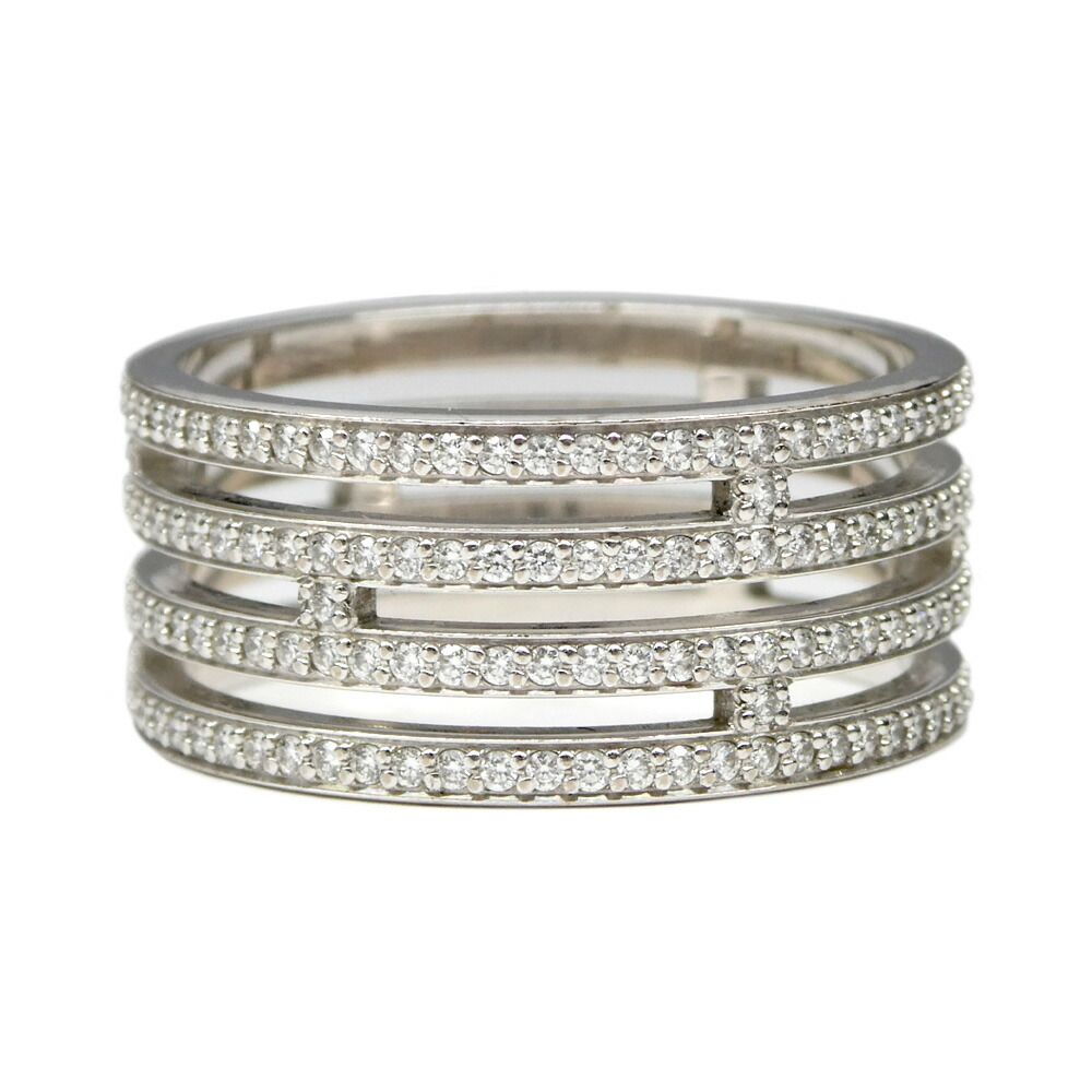 Hermes Ring Arianne GM 52 White Gold Diamond