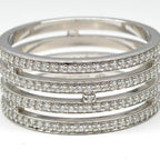 Hermes Ring Arianne GM 52 White Gold Diamond — view 6