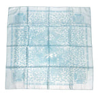 Hermes Scarf Carre 90 Rencontre Ocean Atlantic Encounter Blue