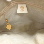Gucci Shoulder Bag Vintage GG Logo White Navy AA NK — view 5