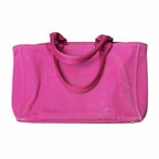 Prada Canapa M Canvas Tote Logo Pink — view 2