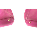 Prada Canapa M Canvas Tote Logo Pink — view 6