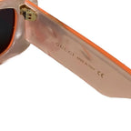 Gucci Sunglasses Rectangular Interlocking 52 Ro 20 Orange Eyewear — view 6