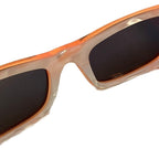 Gucci Sunglasses Rectangular Interlocking 52 Ro 20 Orange Eyewear — view 5