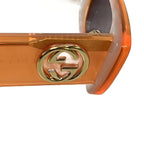 Gucci Sunglasses Rectangular Interlocking 52 Ro 20 Orange Eyewear — view 8