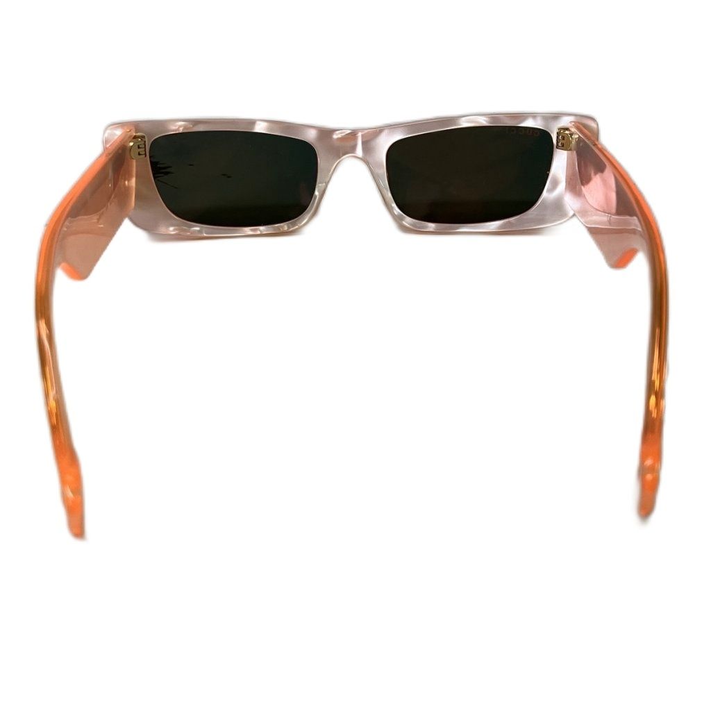 Gucci Sunglasses Rectangular Interlocking 52 Ro 20 Orange Eyewear — view 4