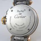 Cartier Watch Miss Pasha Diamond Bezel Silver Sunray Dial 18k Pink Gold SS — view 4