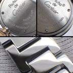 Cartier Watch Miss Pasha Diamond Bezel Silver Sunray Dial 18k Pink Gold SS — view 7