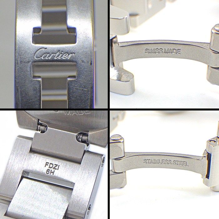 Cartier Watch Baron Blue SM Silver Dial Roman Index SS Quartz Analog — view 5
