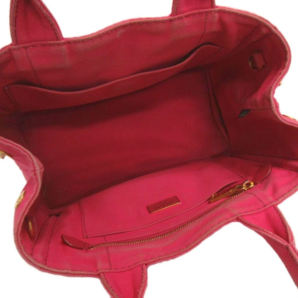 Prada Canapa Tote Canvas Logo Pink — view 4