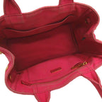 Prada Canapa Tote Canvas Logo Pink — view 4