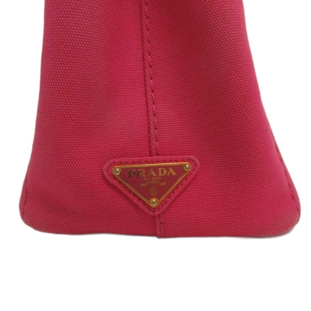 Prada Canapa Tote Canvas Logo Pink — view 6