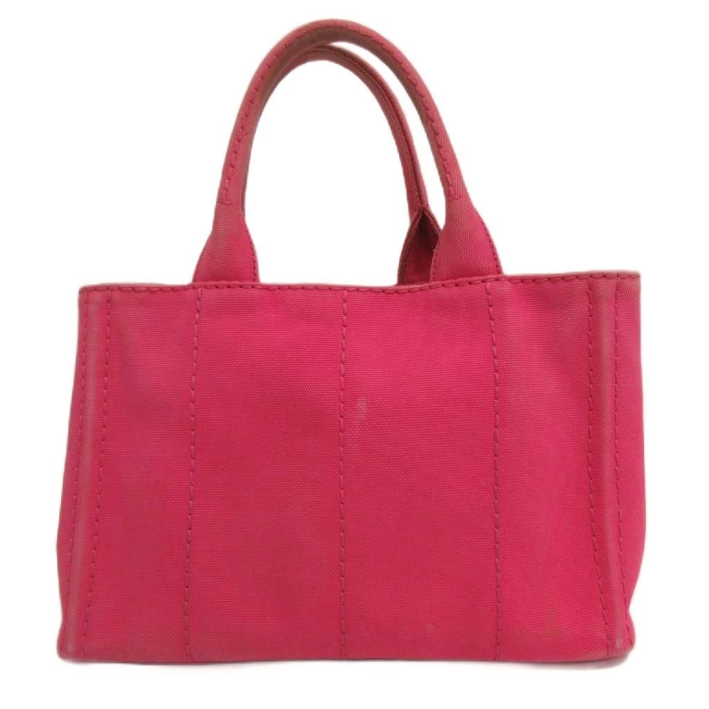 Prada Canapa Tote Canvas Logo Pink — view 3