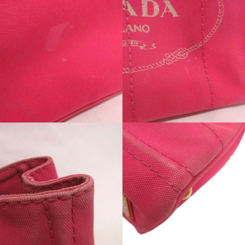 Prada Canapa Tote Canvas Logo Pink — view 9