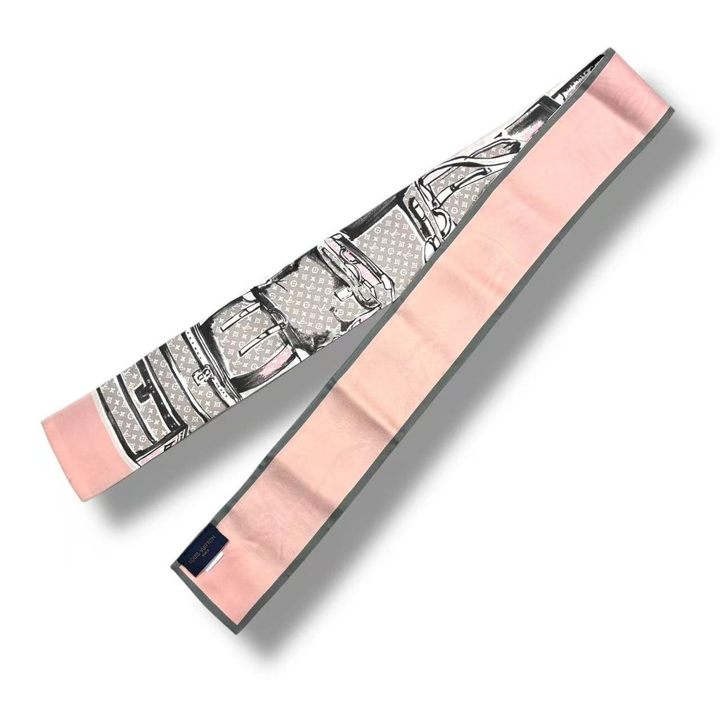 Louis Vuitton Scarf Bandeau Trunk Pink — view 5