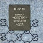 Gucci Shawl Scarf GG Logo Blue — view 7