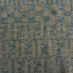Fendi Scarf Zucca Pattern FF Logo Wool Brown — view 6