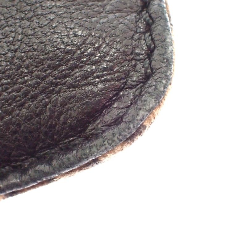 Loewe Anagram Leopard Tote Suede Calf Brown Black Print Vintage — view 8