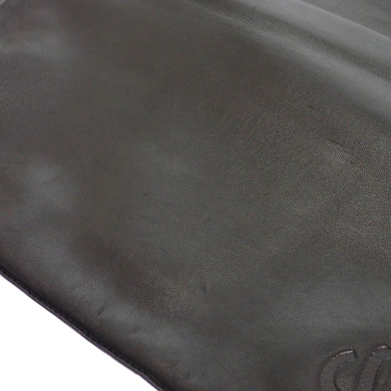 Loewe Anagram Leopard Tote Suede Calf Brown Black Print Vintage — view 7