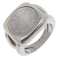 Hermes Series Corozo 925 Sterling Silver Shell Ring