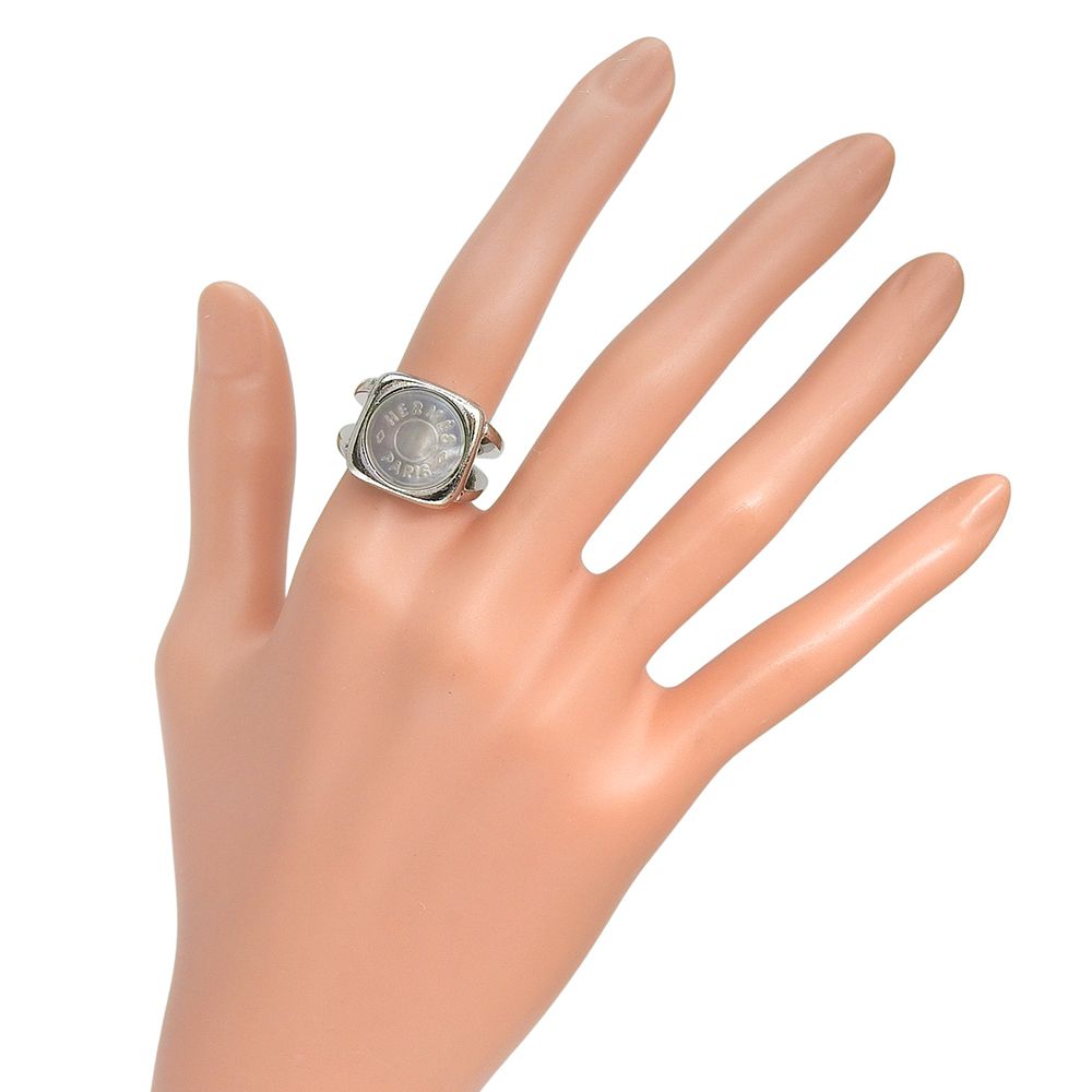 Hermes Series Corozo 925 Sterling Silver Shell Ring — view 2