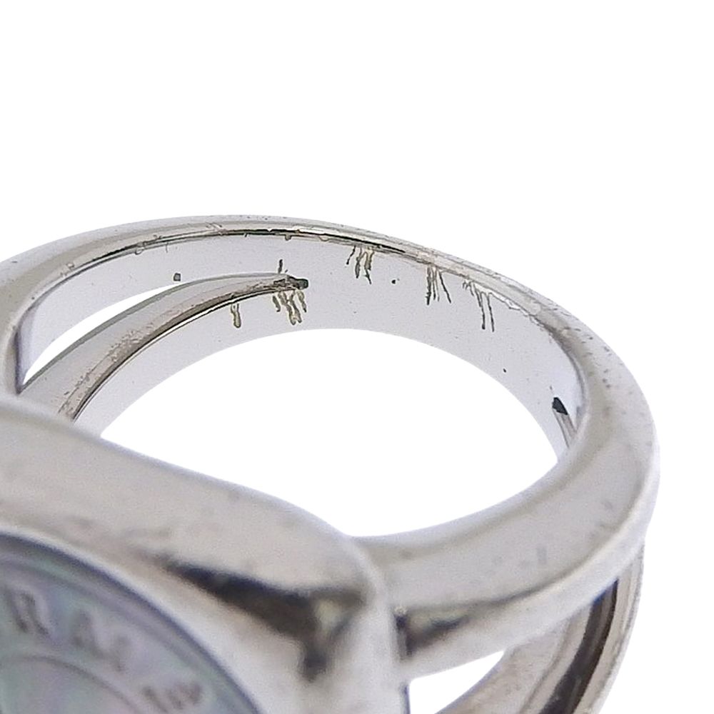 Hermes Series Corozo 925 Sterling Silver Shell Ring — view 5