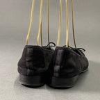 Chanel CC Logo Ballet Shoes Flat 35.5 Black Suede Ribbon — view 3