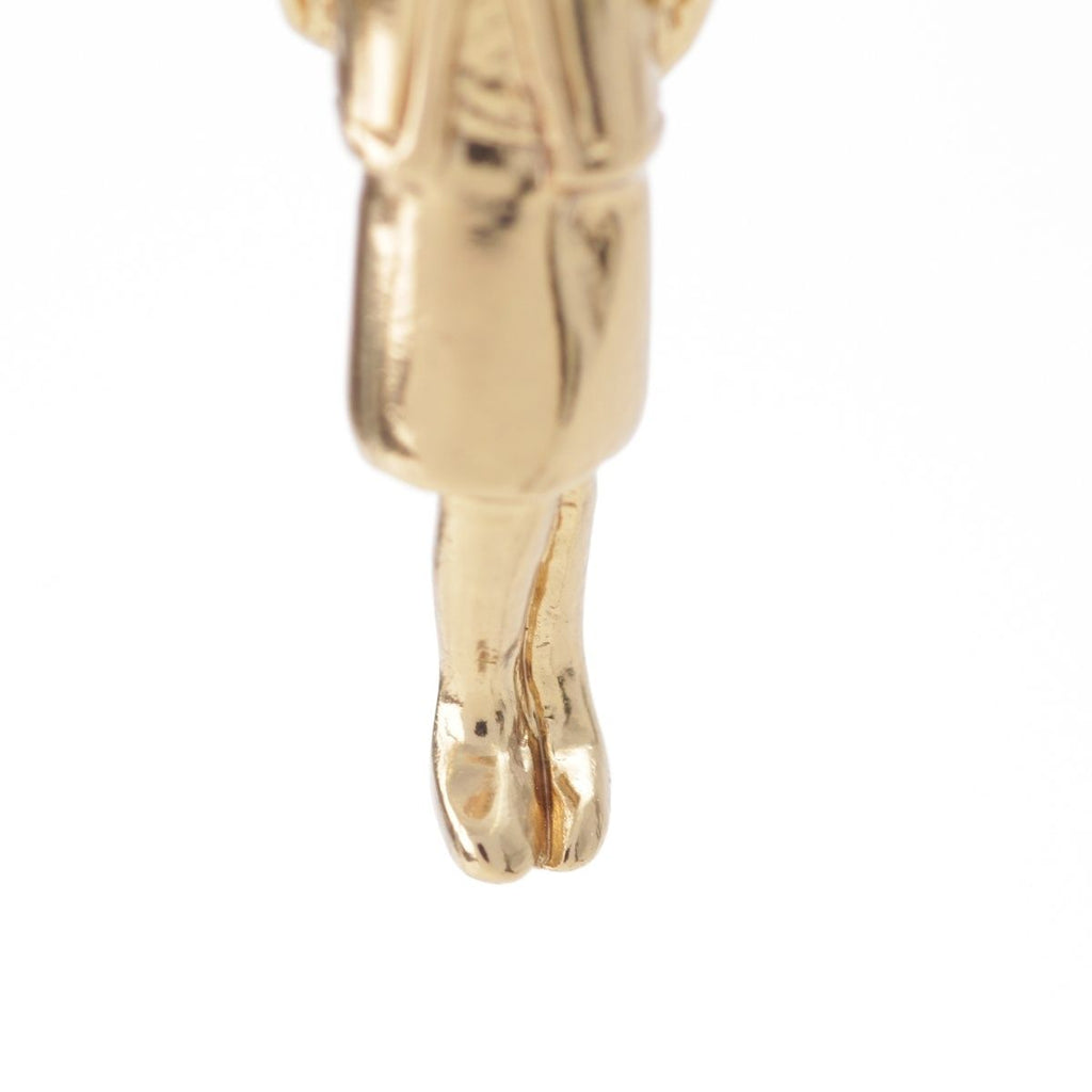 Chanel Mademoiselle CC Logo Earrings Gold — view 7