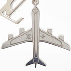 Louis Vuitton Monogram LV Plain Pendant Chain Necklace Logo Airplane Motif — view 5