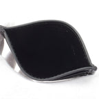 Prada Soft Looks Leather Triangle Logo Card Case Black — view 4