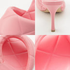 Bottega Veneta Lido Intrecciato Square Sandals Pink — view 9